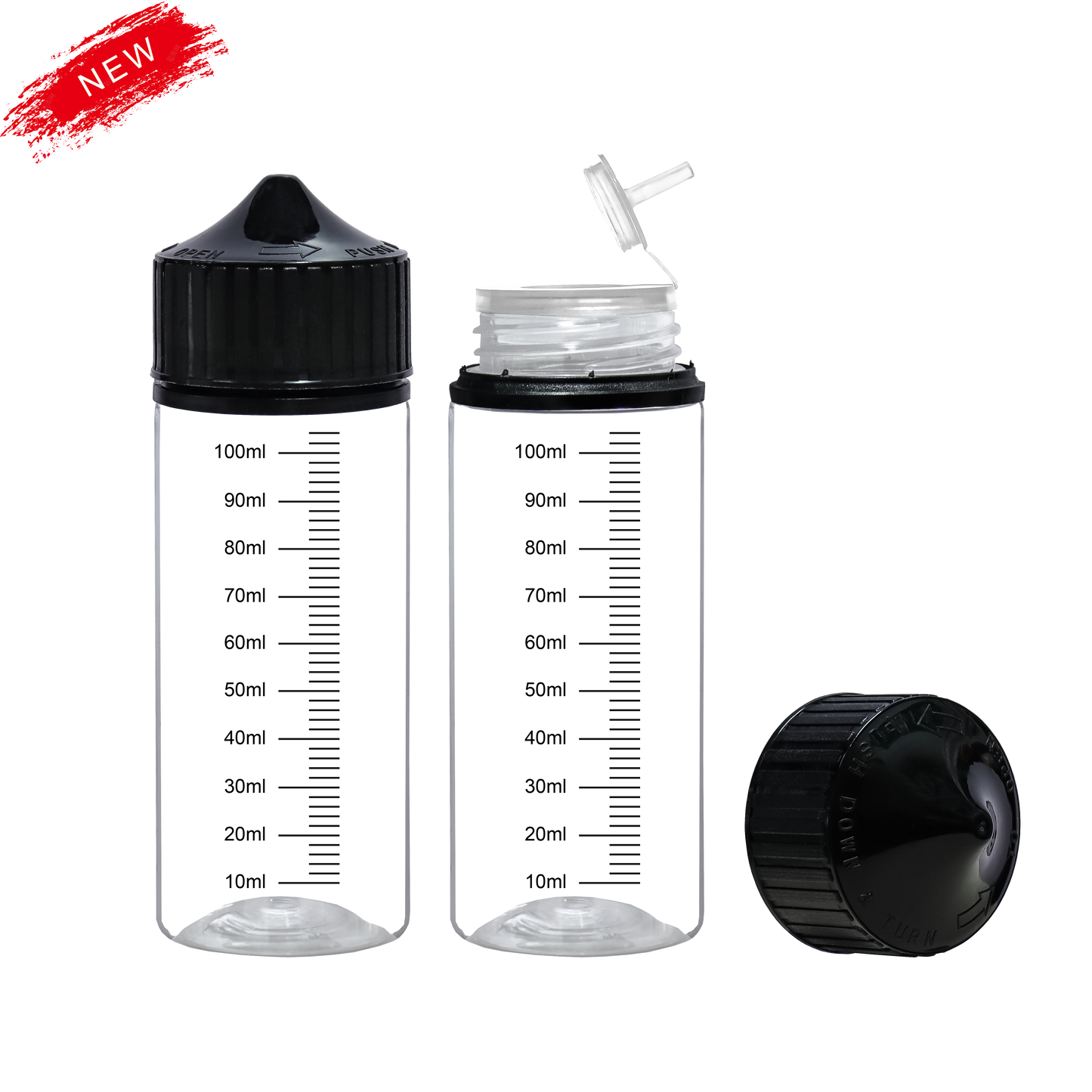 HIDY6M-120ML screen printing new flip tip plastic dropper E liquid bottle
