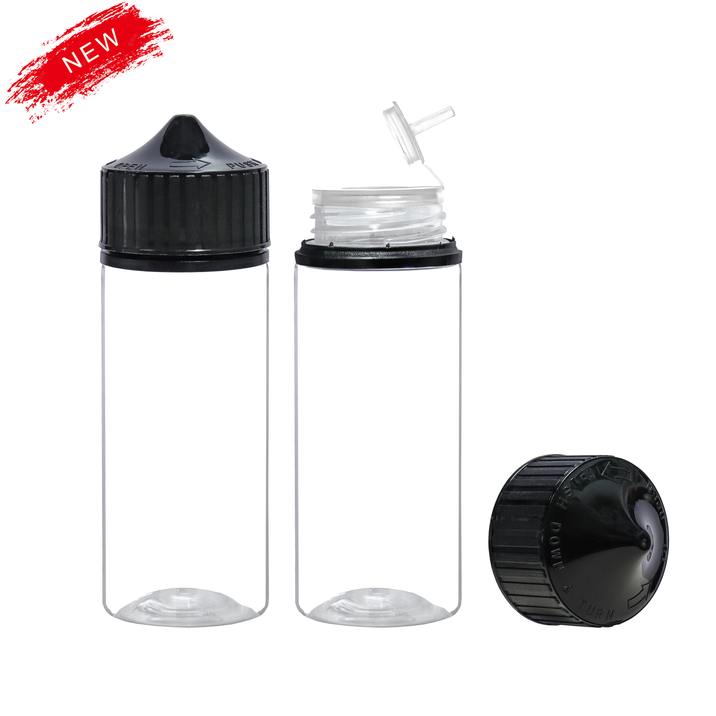 HIDY6M-120ML new flip tip plastic dropper E liquid bottle