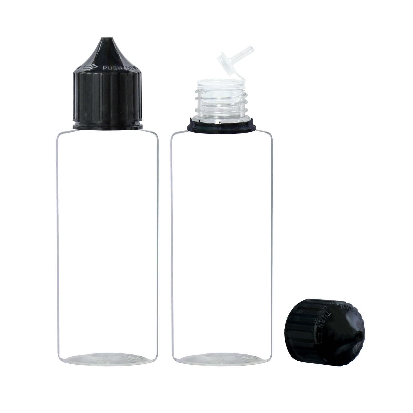 HIDY6-140ML new flip tip plastic dropper E liquid bottle