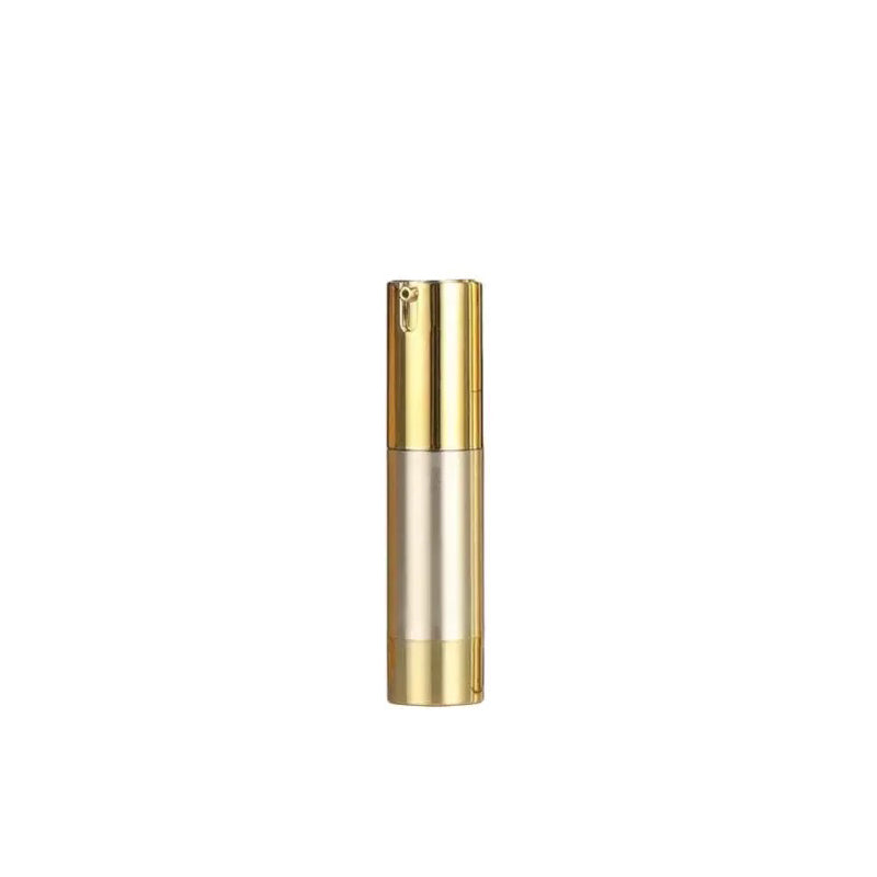 Gold Silver Airless Lotion Pump 15ML Plastic Bottle
