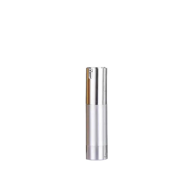Gold Silver Airless Lotion Pump 15ML Plastic Bottle