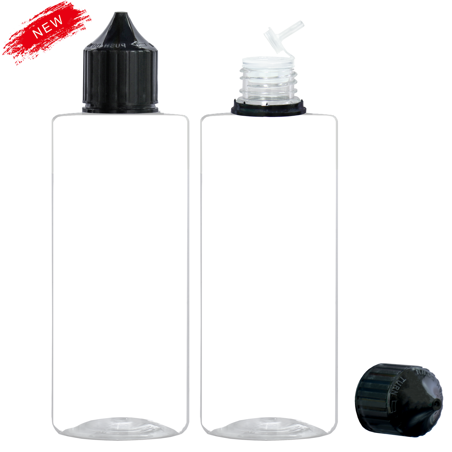 HIDY6M-250ML new flip tip plastic dropper E liquid bottle