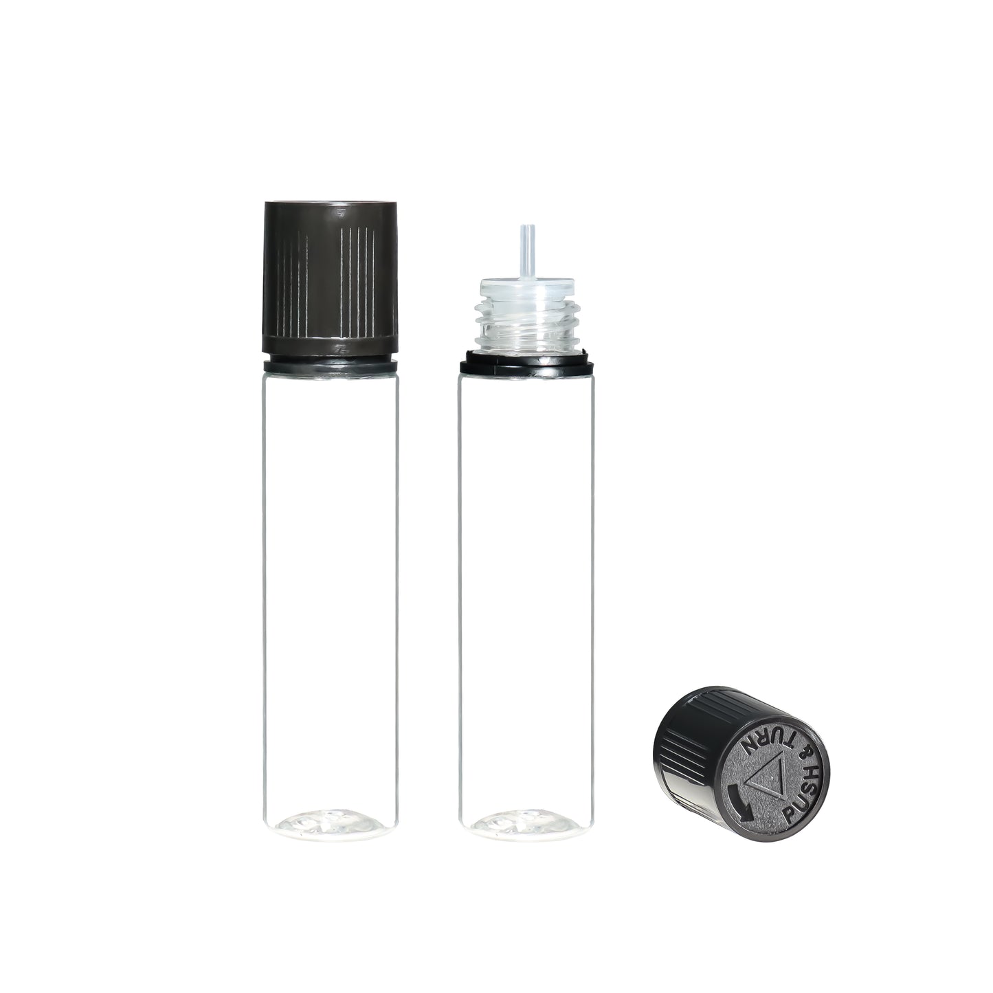 HDV3F-70ML PET plastic dropper E-liquid E-juice bottle