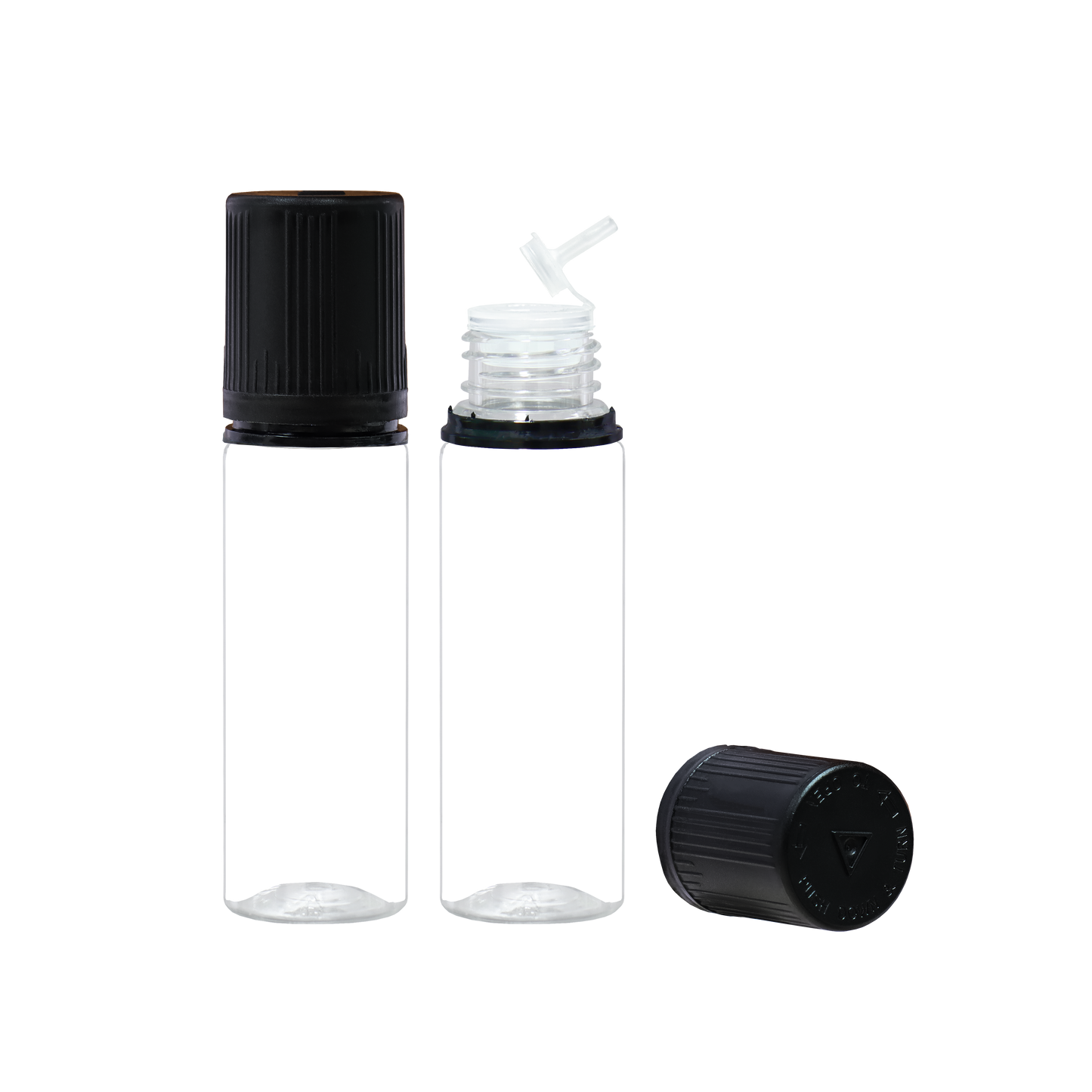 HIDY6F-50ML flip tip plastic dropper E liquid bottle