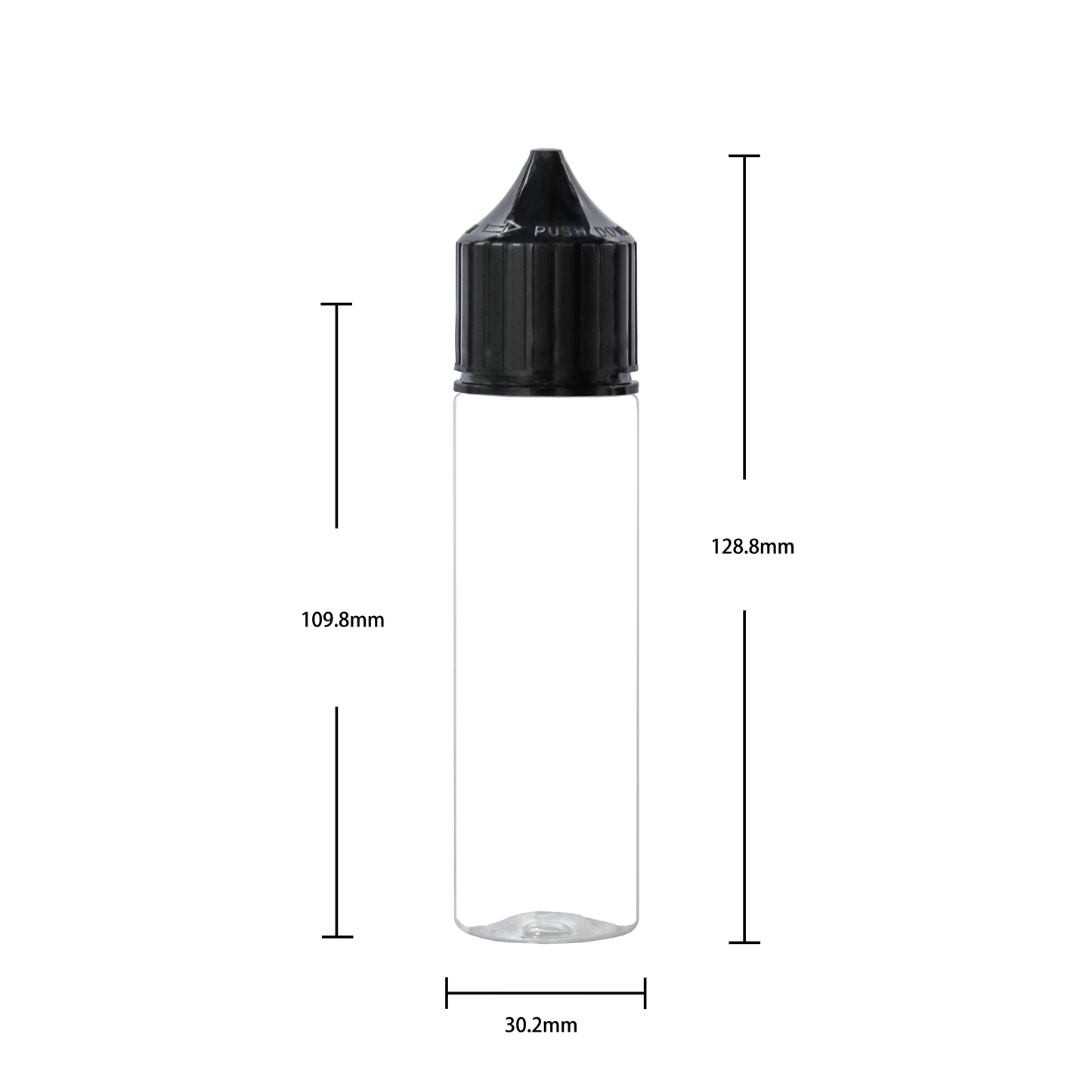 HIDY6-60ML new flip tip plastic dropper E liquid bottle
