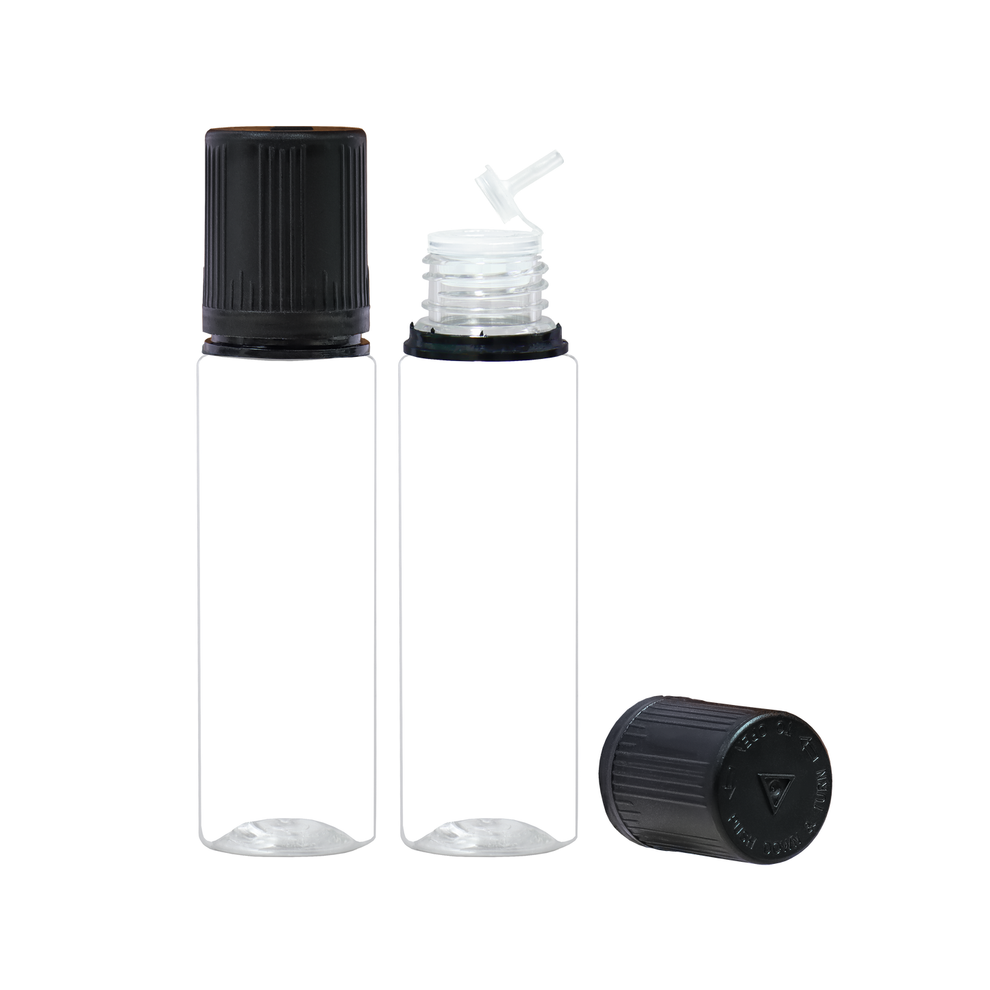 HIDY6F-70MLF flip tip plastic dropper E liquid bottle