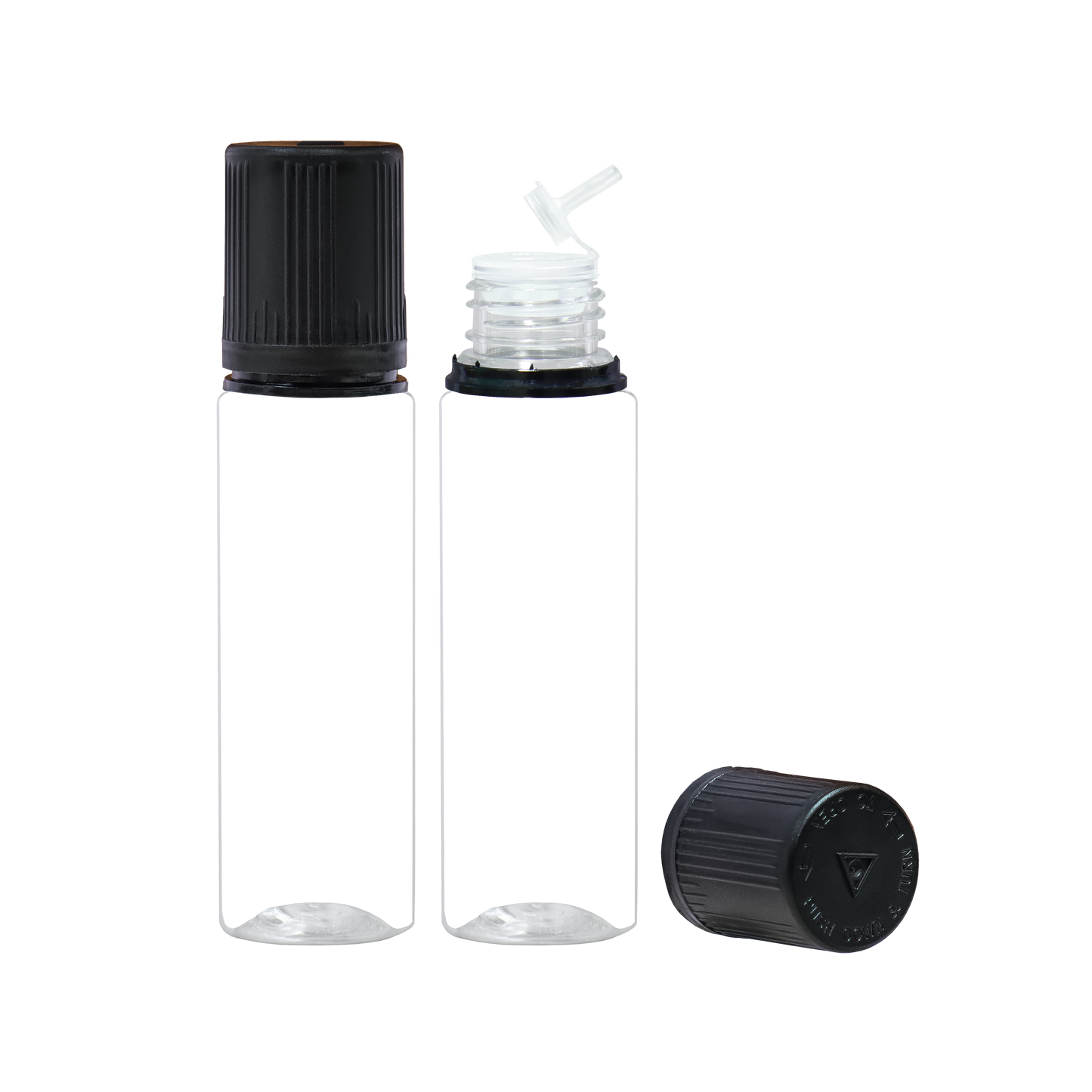HIDY6F-75ML new flip tip plastic dropper E liquid bottle