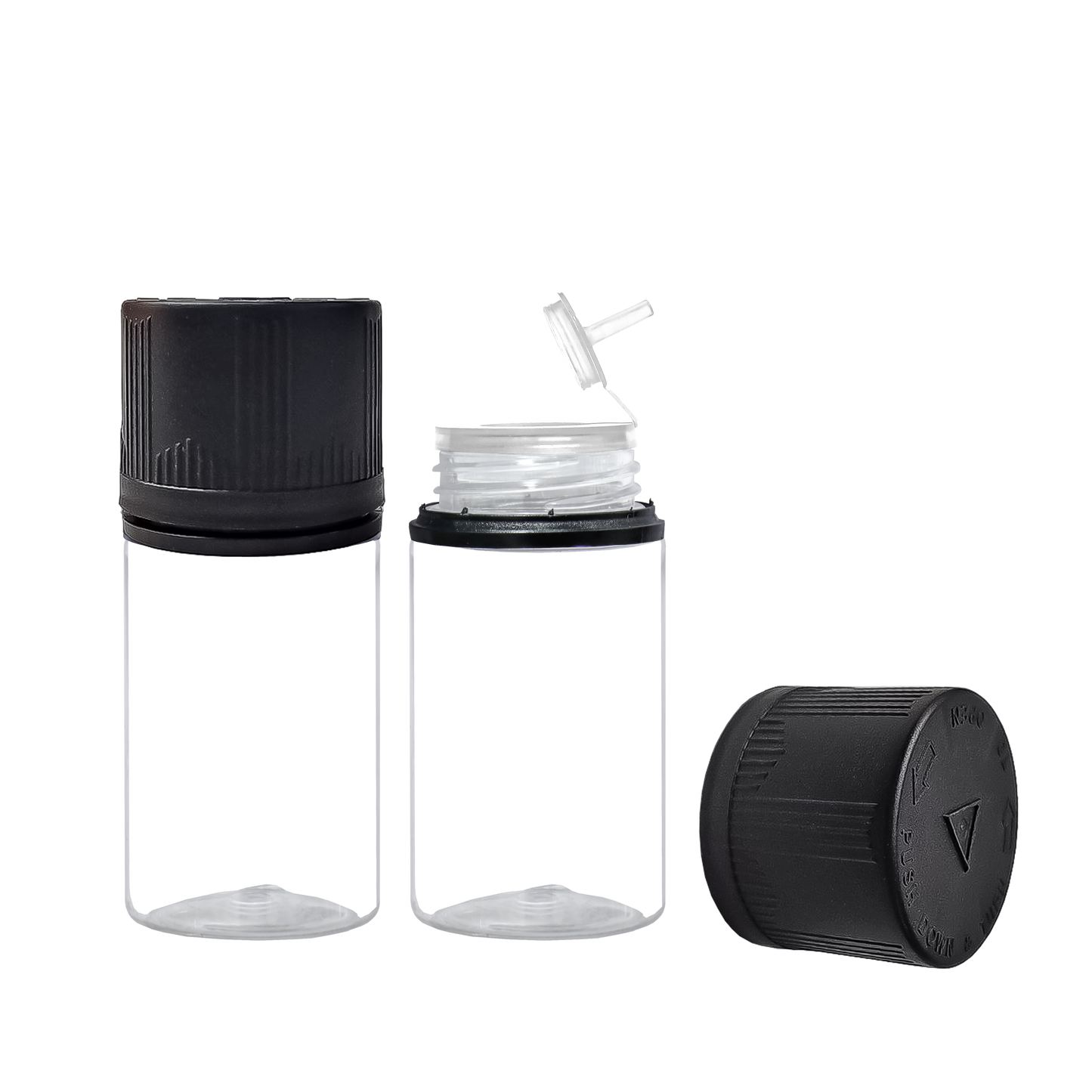 HIDY6FM-80ML flip tip plastic dropper E liquid bottle