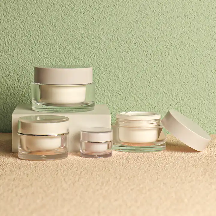 luxury cosmetic containers 5g 10g 15g 20g 30g 50g acrylic plastic cream jar