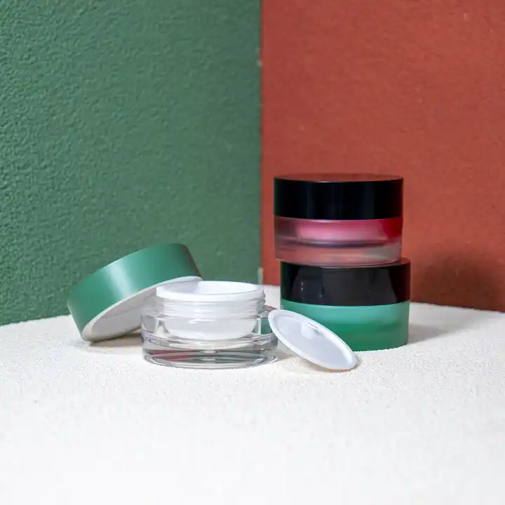 luxury cosmetic containers clear plastic cream jar