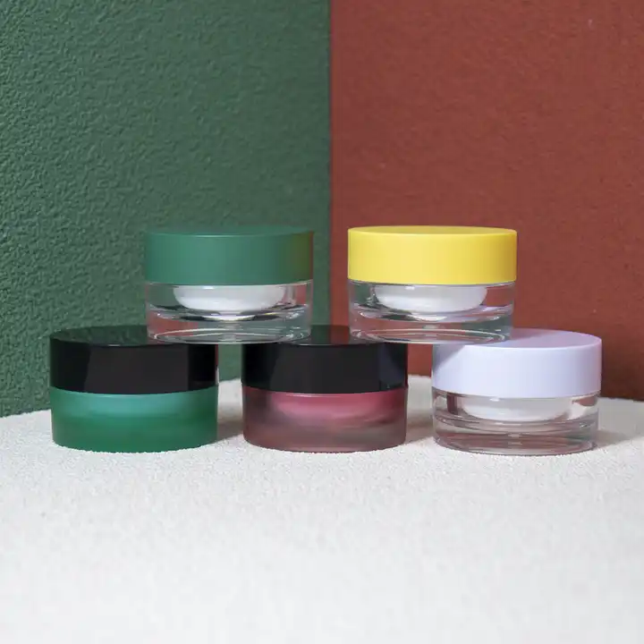 luxury cosmetic containers clear plastic cream jar