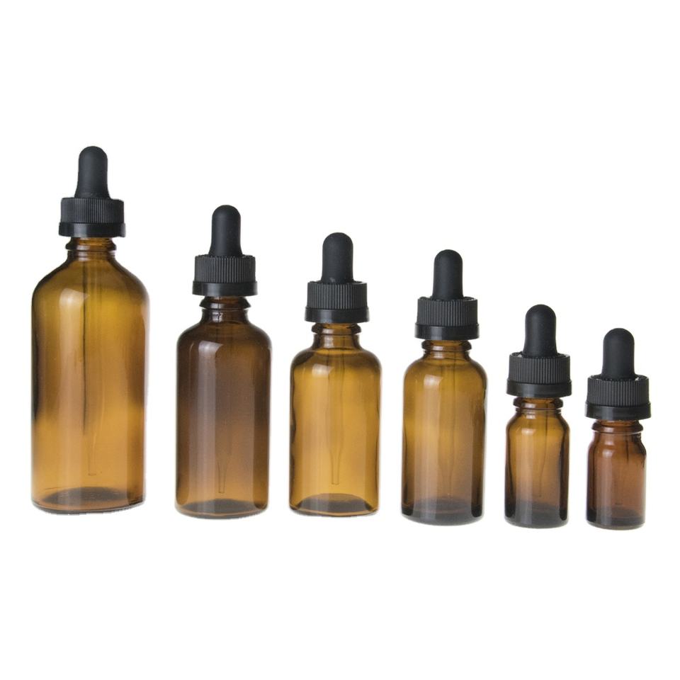 30ml 60ml 100ml clear glass dropper liquid high quality bottle