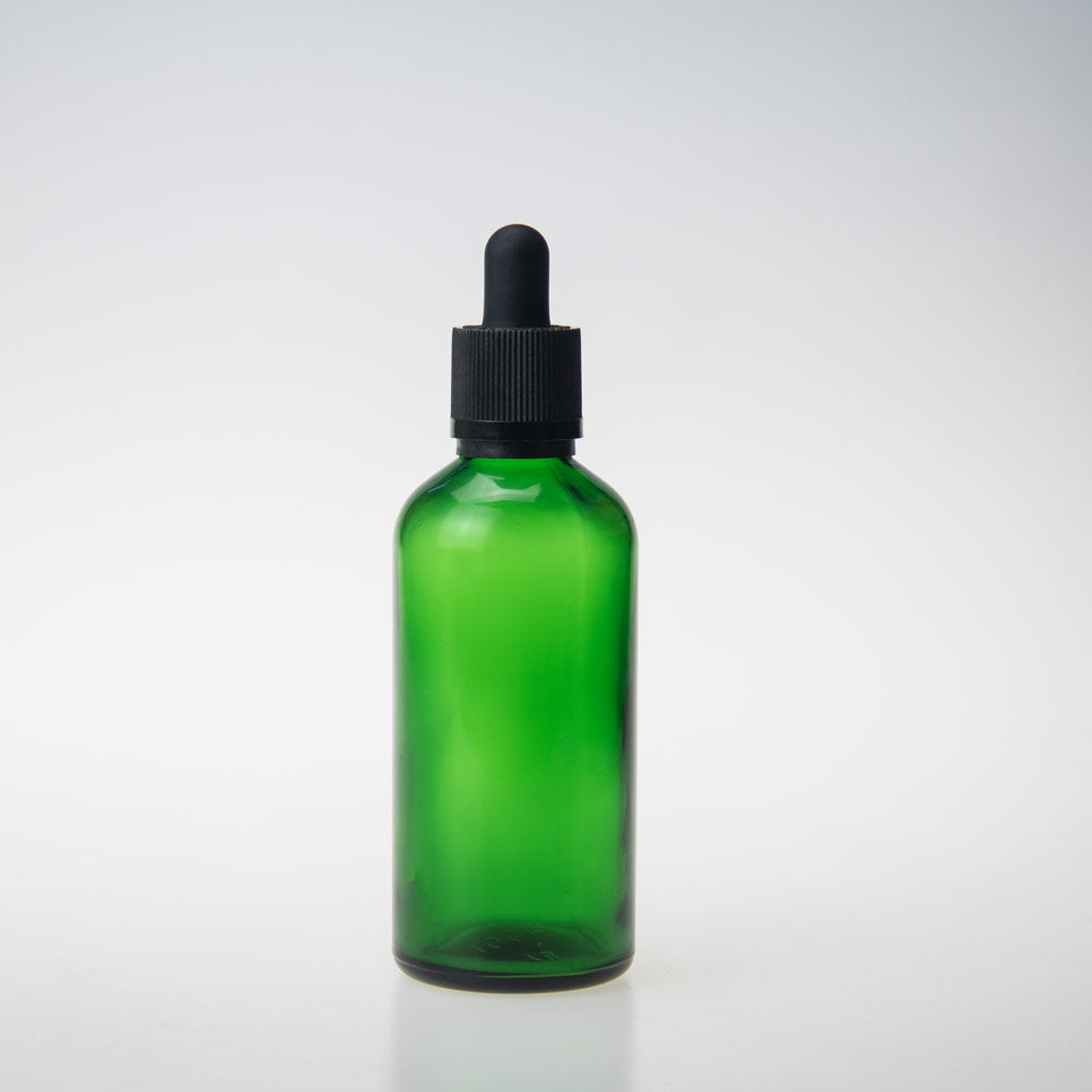 essential oil glass dropper bottle 100ml amber blue and green glass bottles