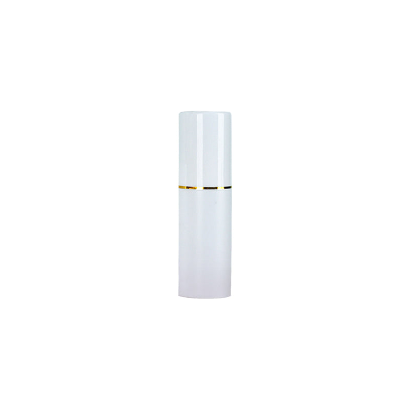 60ml Big Cap Gold Rim Fine Mist Spray PE Plastic Cosmetic Moisture White Bottle