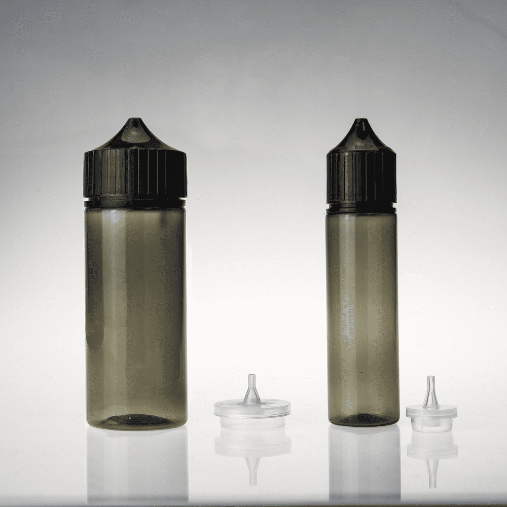 transparent black 30ml 60ml 100ml 120ml plastic dropper E liquid bottle