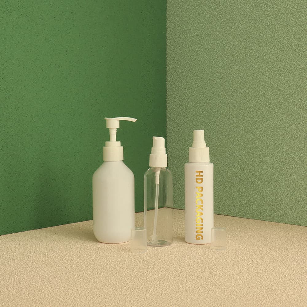 alcohol 30ml 50ml 100ml plastic pet mist frosted white color spray plastic 100ml cosmetic bottle