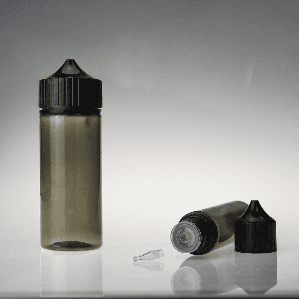 transparent black 30ml 60ml 100ml 120ml plastic dropper E liquid bottle