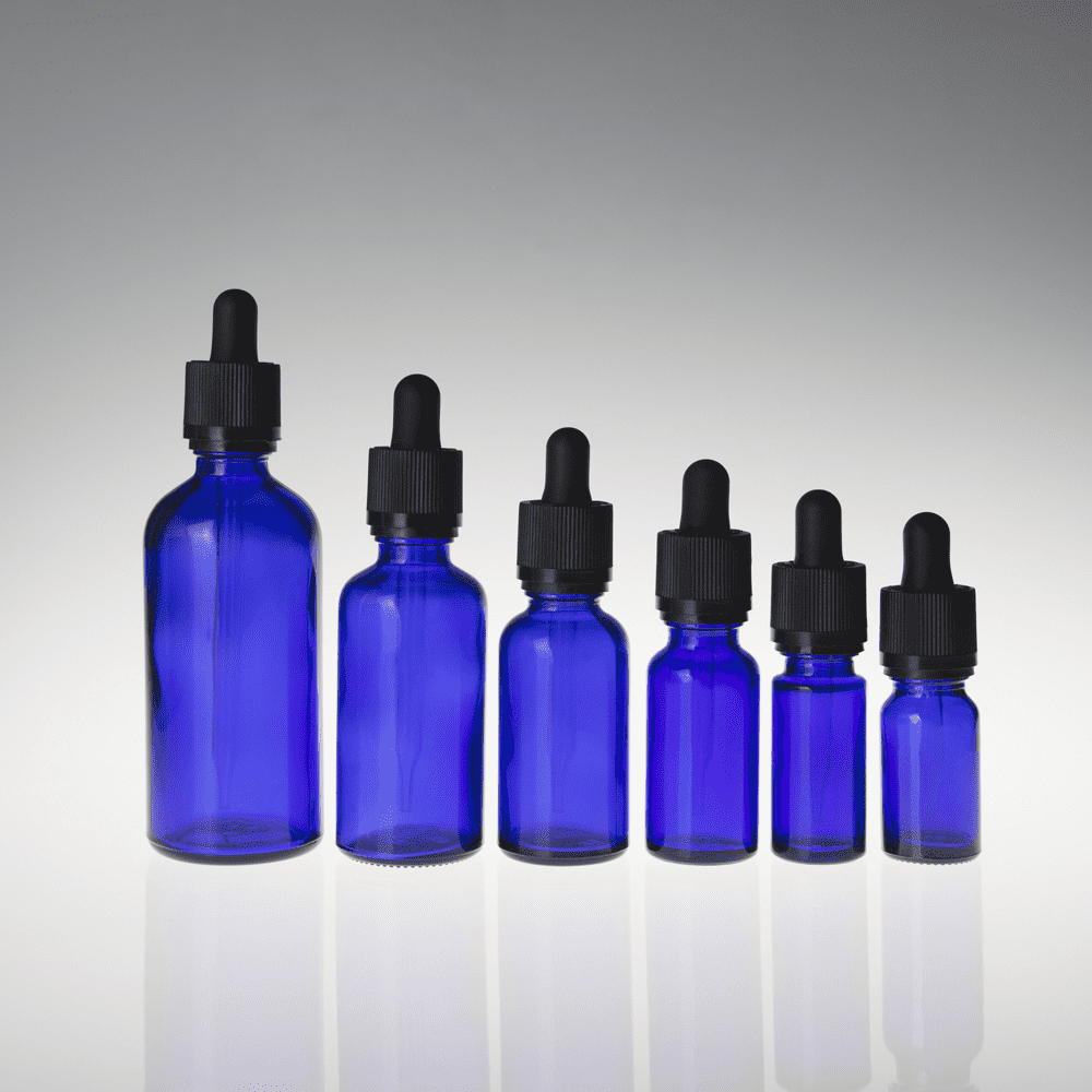 essential oil glass dropper bottle 30ml amber blue and green glass bottles