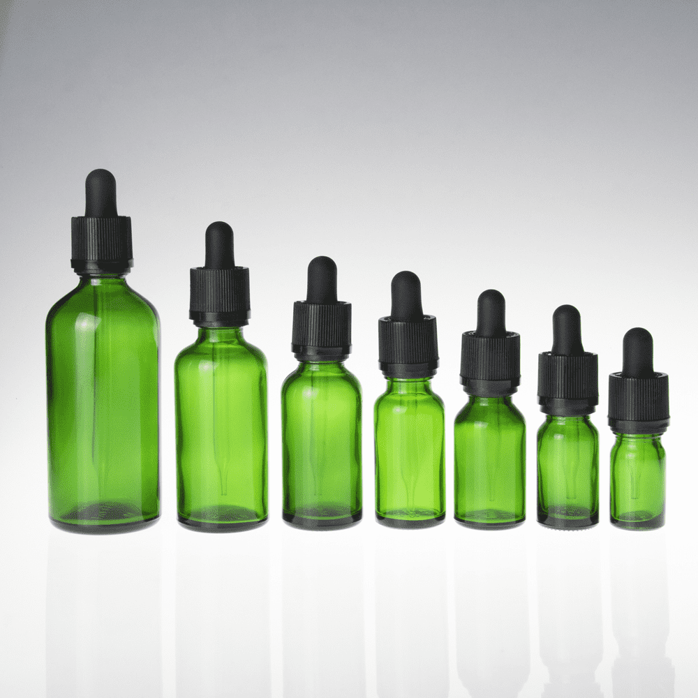 essential oil glass dropper bottle 30ml amber blue and green glass bottles