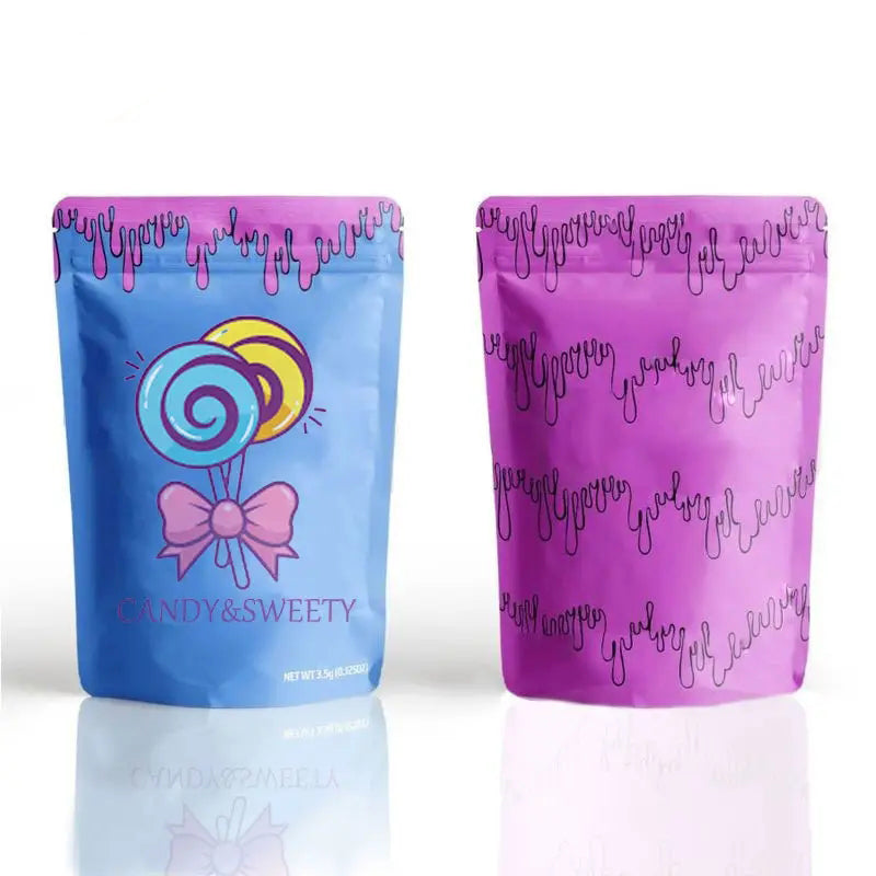 Custom Brand Printing Food Packaging Smellproof Doypack Resealable Aluminum Foil Bag