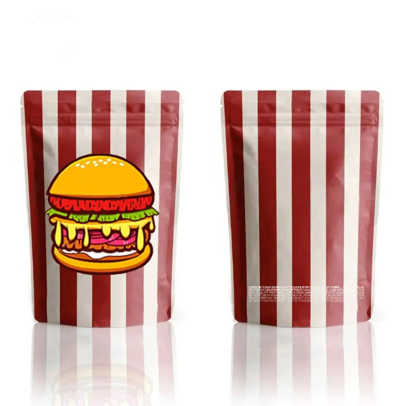 Custom Brand Printing Food Packaging Smellproof Doypack Resealable Aluminum Foil Bag