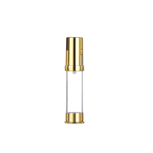 Mini Gold Silver Airless Lotion Pump 10ML Plastic Bottle