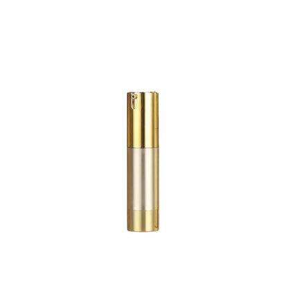 Gold Silver Airless Lotion Pump 15ML Plastic Bottle