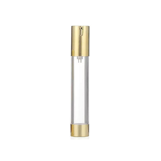 Gold Silver Airless Lotion Pump 30ML Plastic Bottle