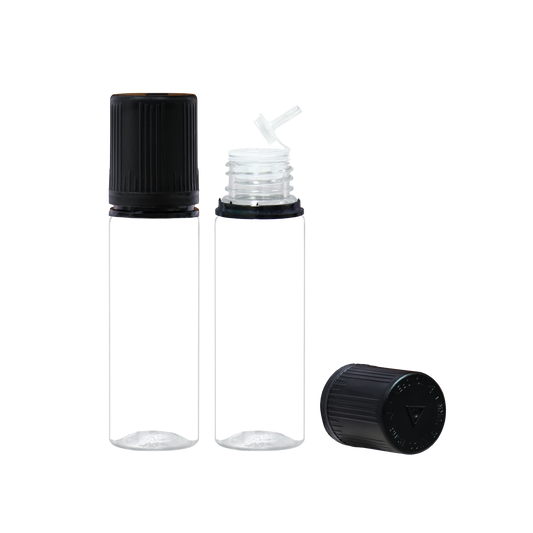 HIDY6F-50ML flip tip plastic dropper E liquid bottle