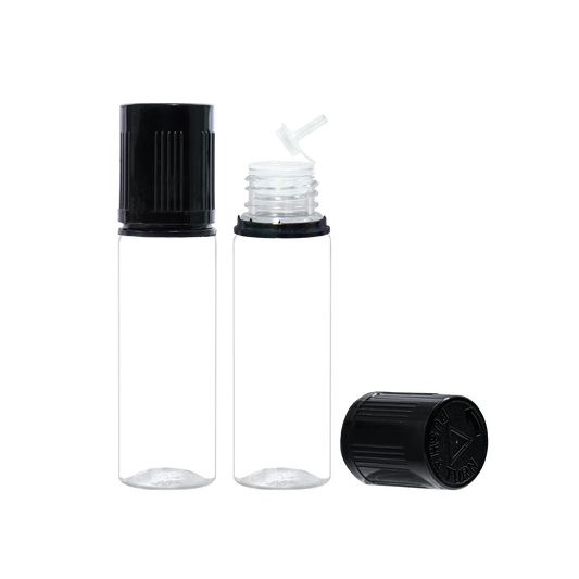 HIDY6F1-50ML flip tip plastic dropper E liquid bottle