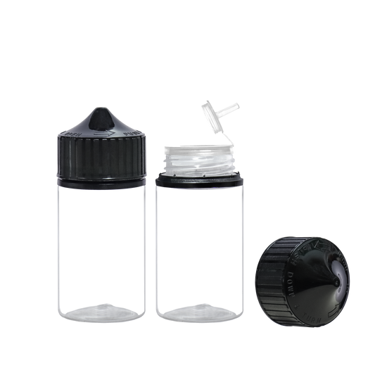 HIDY6M-80ML flip tip plastic dropper E liquid bottle