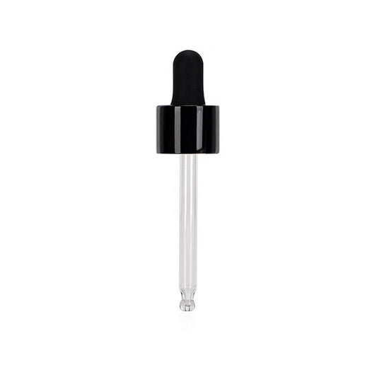 HDGB-CTD Black Glass Bullnose Dropper Cap