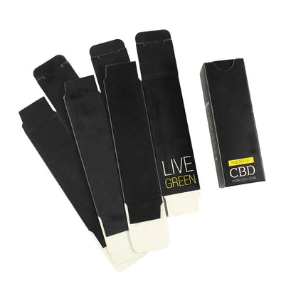 Custom Design Logo Printed Waterproof CBD Oil Bottle Packaging Box