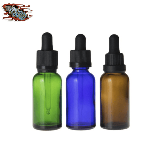 essential oil glass dropper bottle 30ml amber blue and green glass bottles
