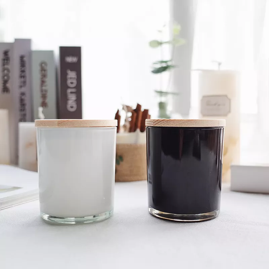 Hot Sale Festival Custom Scented Luxury Frosted Glass Candle Jars Luxury Package Scented Glass Candle Jar