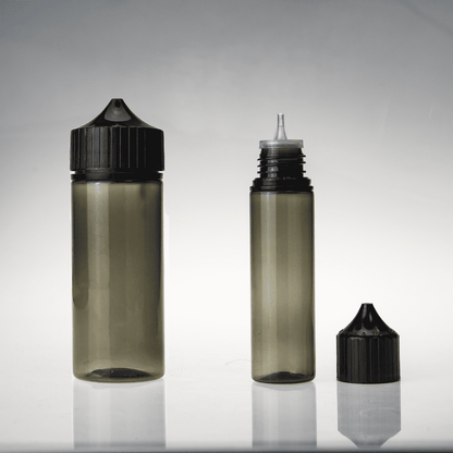 transparent black 30ml 60ml 100ml 120ml plastic dropper E liquid bottle
