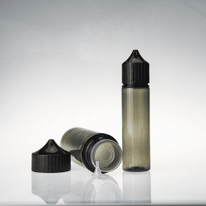 transparent black 30ml 60ml 100ml 120ml plastic dropper E liquid bottle