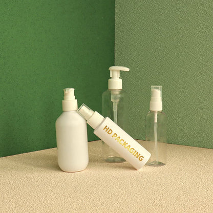 alcohol 30ml 50ml 100ml plastic pet mist frosted white color spray plastic 100ml cosmetic bottle