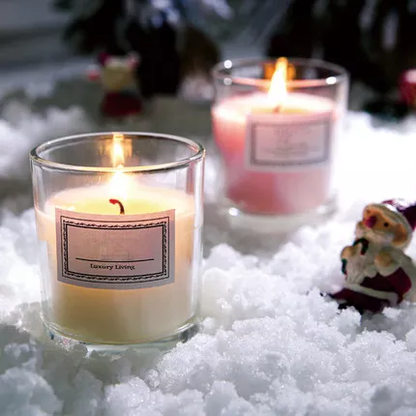 Hot Sale Festival Custom Scented Luxury Frosted Glass Candle Jars Luxury Package Scented Glass Candle Jar